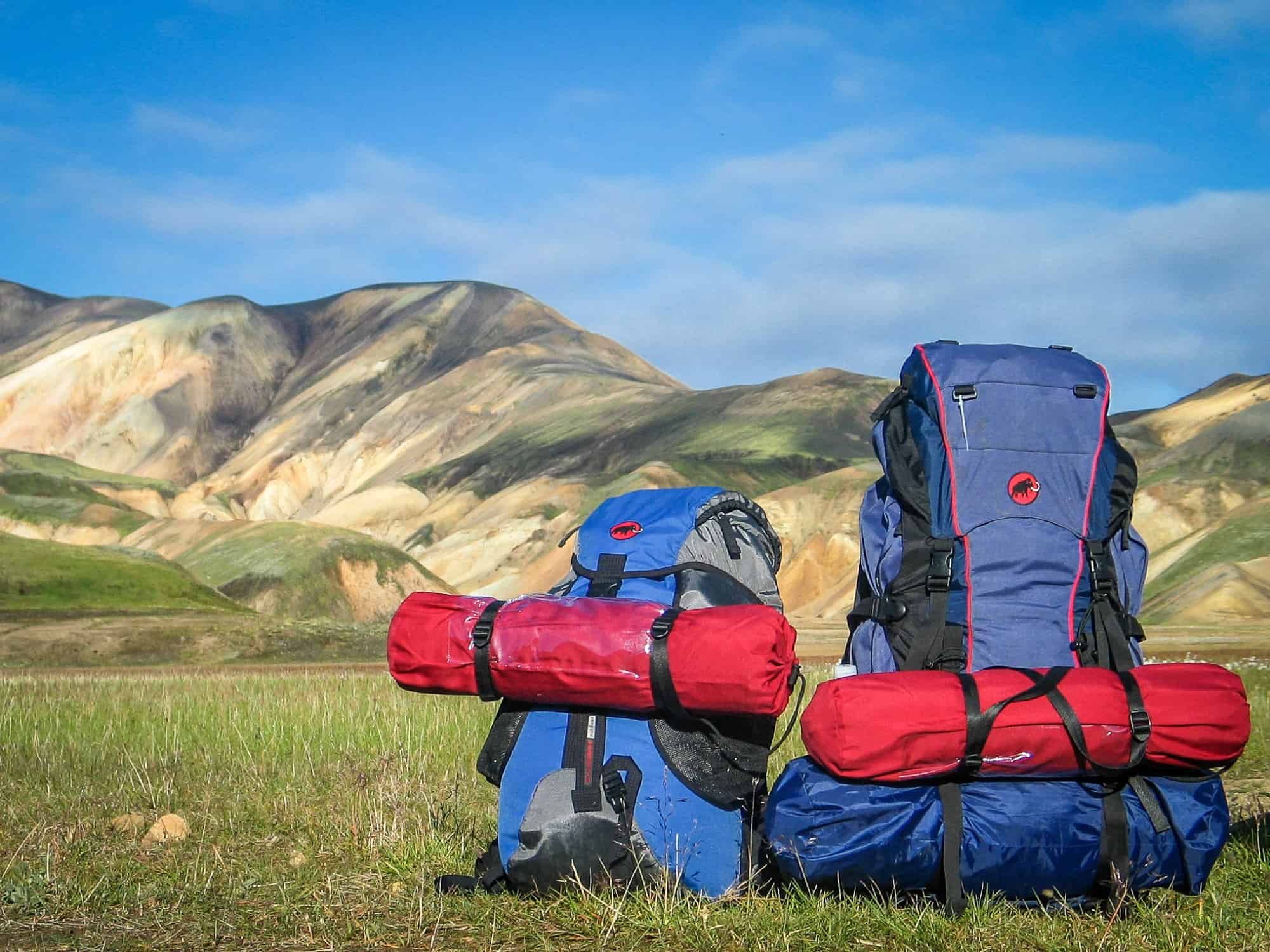Backpacks and landscape