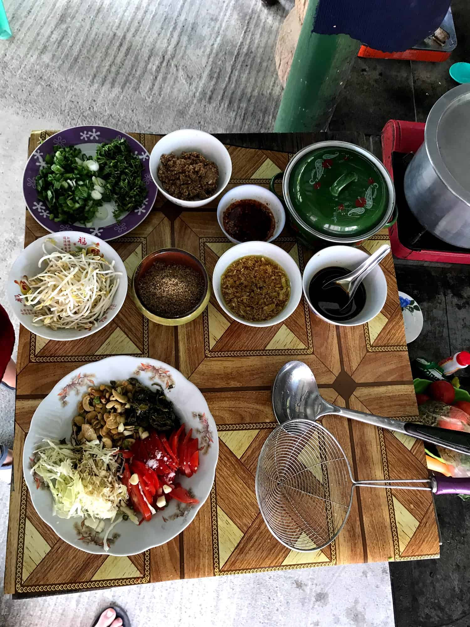 The Shan Noodle Soup ingredients