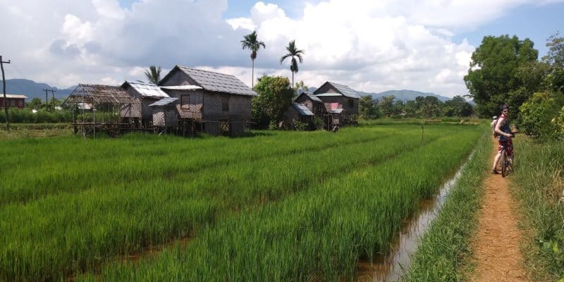 Cycling through remote villages of Inle Lake