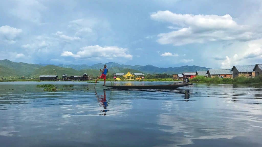 Traditional Fisherman Inle Lake Myanmar