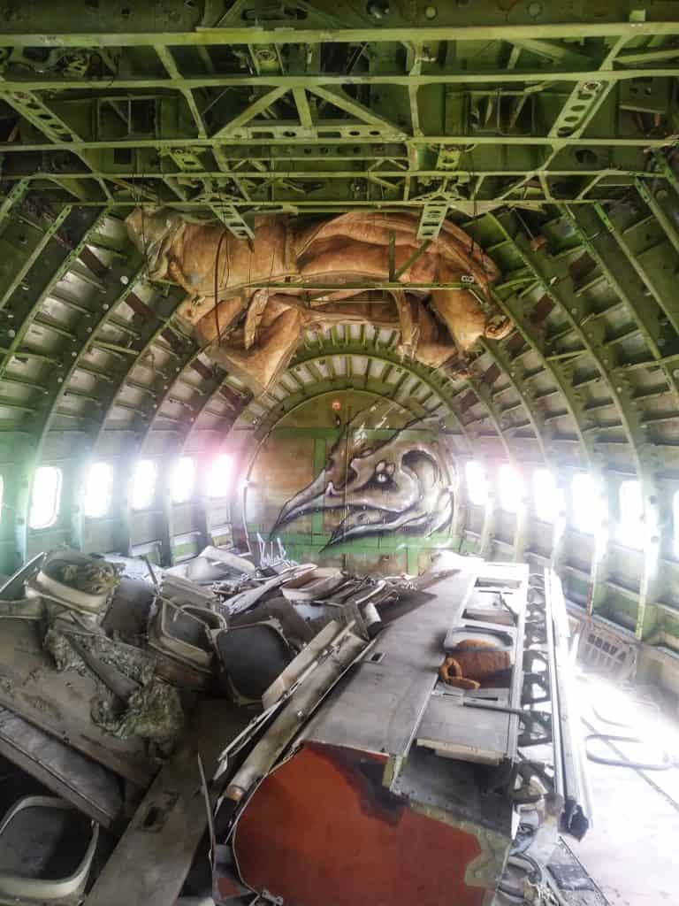 An abandoned aircraft in Bangkok, Thailand