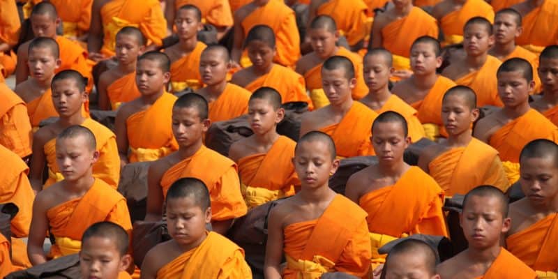 Buddhists monks Southeast Asia