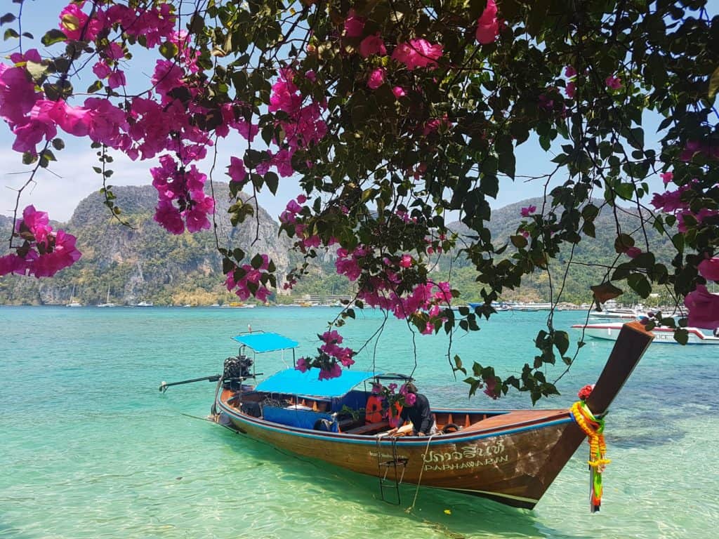 Long tail boat on Koh Phi Phi