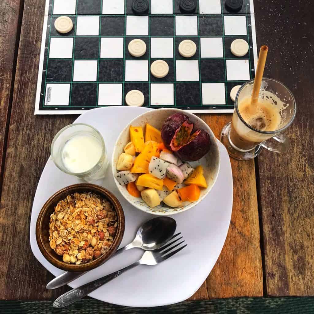 Breakfast at The Hornbill Guesthouse, Koh Rong Sanloem, Cambodia