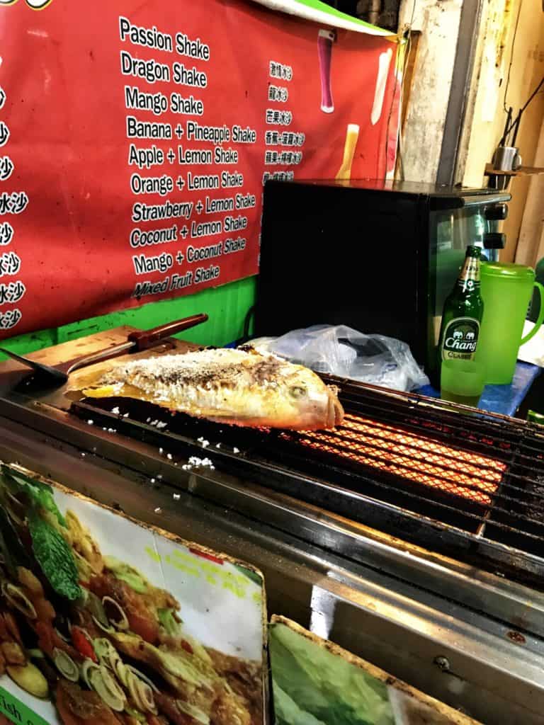 Grilled Fish at a Local Stall Restaurant, Koh Phi Phi