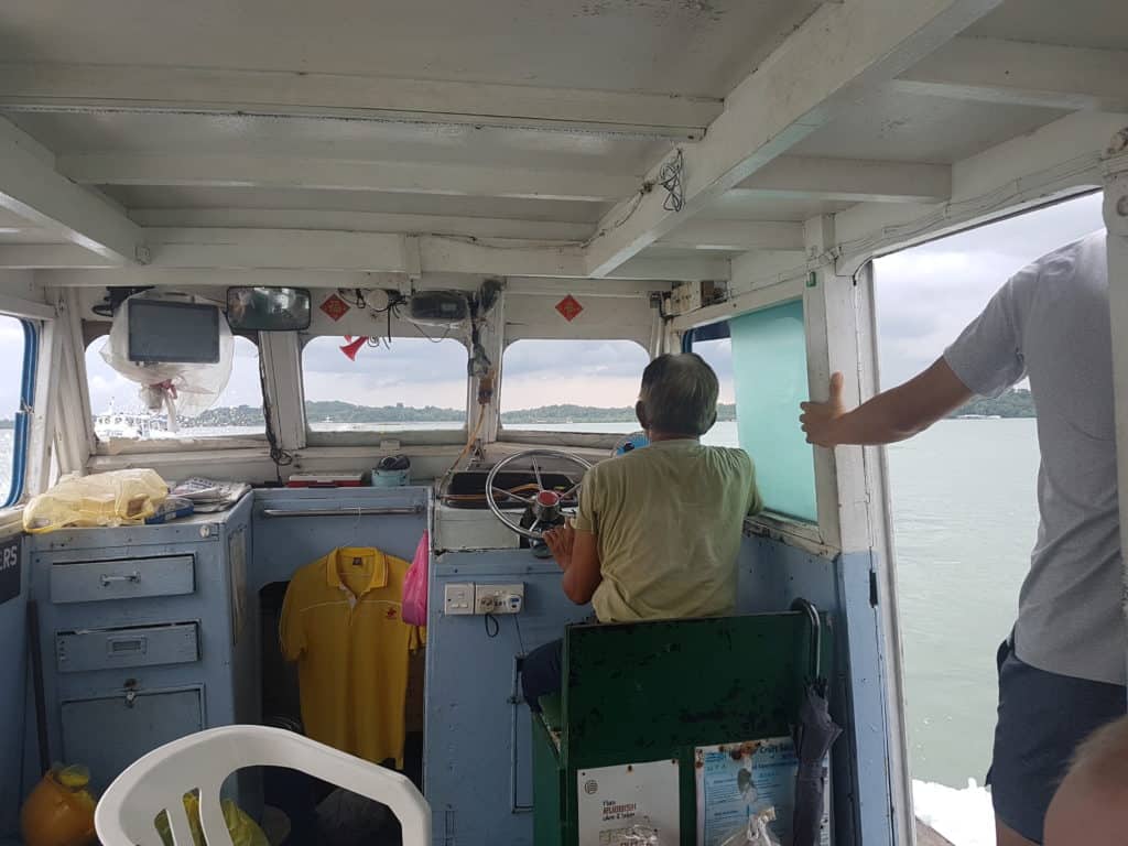 The boat ride to Pulau Ubin island, Singapore